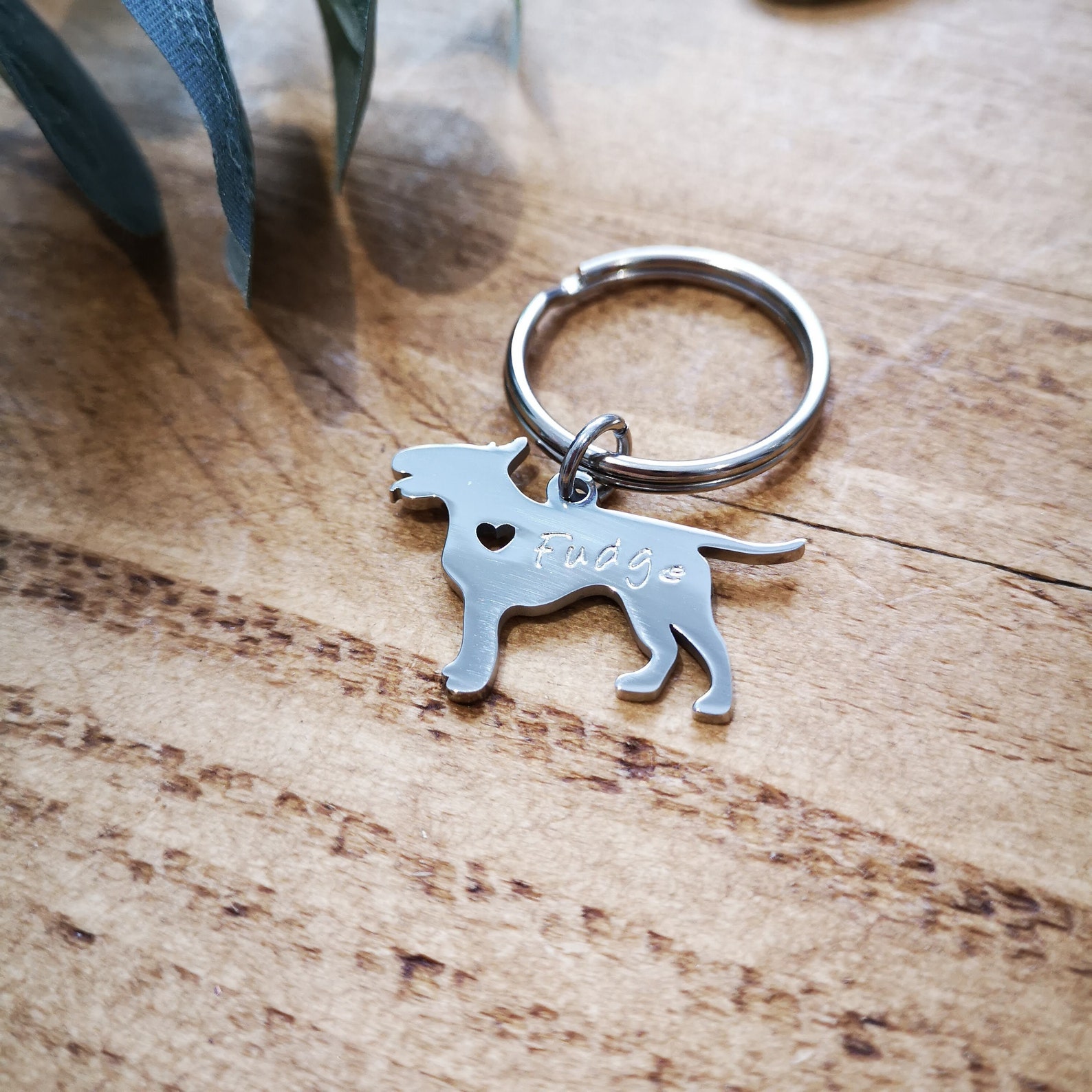 Dog Shaped Key Ring Personalised Dog Lover Gift / Pet Key Etsy
