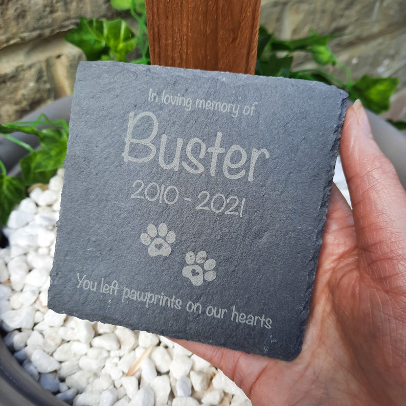 Pet Memorial Slate / Pet loss / Memorial Plaque / Loss of Dog / Loss of Cat / Pet Bereavement Gift image 4