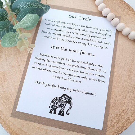 AVENTA Elephant Tea Cup Set - Ceramic Mug, Wooden Bead Garland & Stand, Self Care Gift For Women