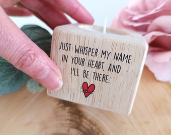 Wooden Candle | Loss of Mum | Memorial Candle | I'll be there | Miss you candle