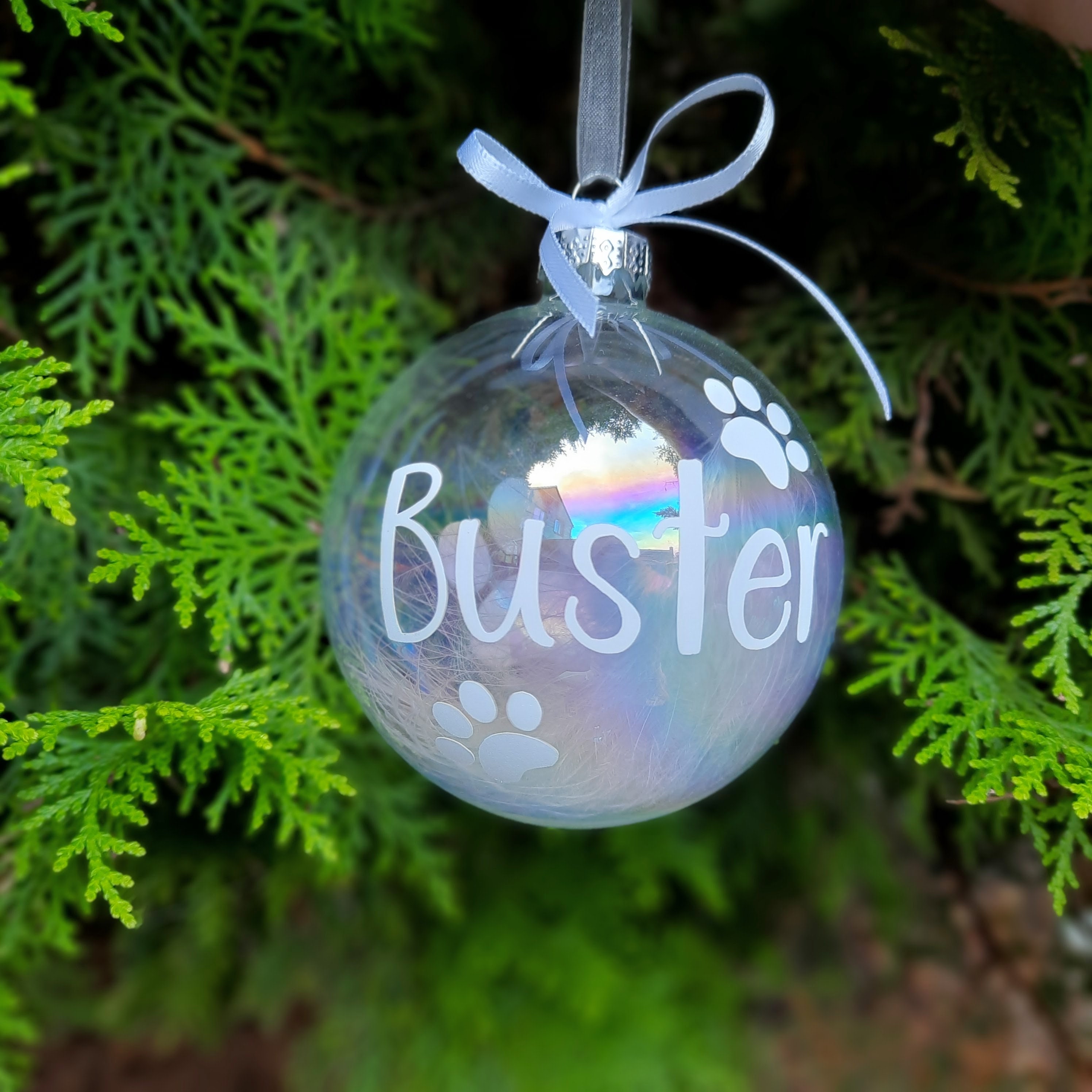 Memorial Pet Christmas Bauble Personalised Etsy UK