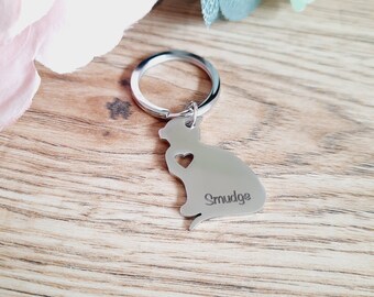 Cat key ring - Personalised Pet keepsake / Cat lover gift