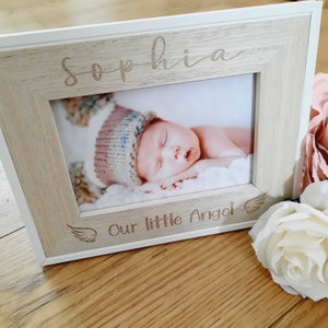 Personalised Photo Frame | Baby Memorial | Babyloss | Bereavement | Angel Baby Gift | Angel Baby