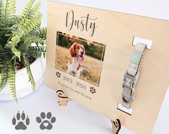 Pet Collar Frame | Pet Memorial Frame | Pet Loss | Pet Memorial Gift | Loss of Dog