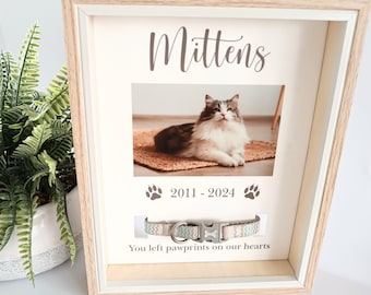 Cat Collar Frame | Pet Memorial Box Frame | Cat Loss | Pet Memorial Gift