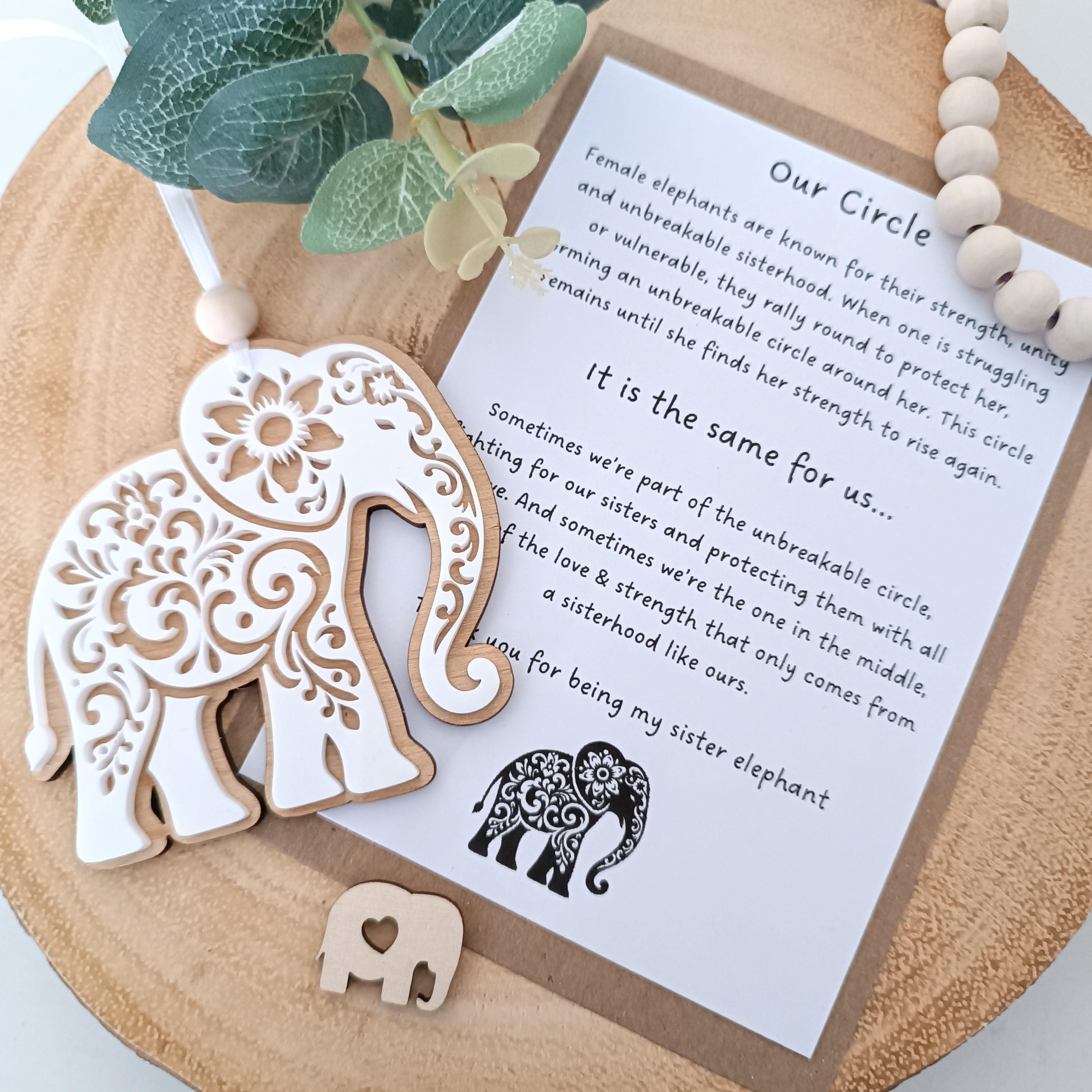 sisterhood elephant | friendship gift | female elephant ornament