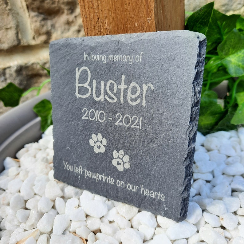 Pet Memorial Slate / Pet loss / Memorial Plaque / Loss of Dog / Loss of Cat / Pet Bereavement Gift image 3