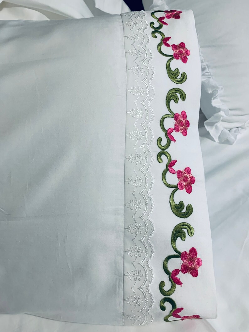 Bed Sheets, Queen Sheets, Embroidered Sheets, Pillow Cases