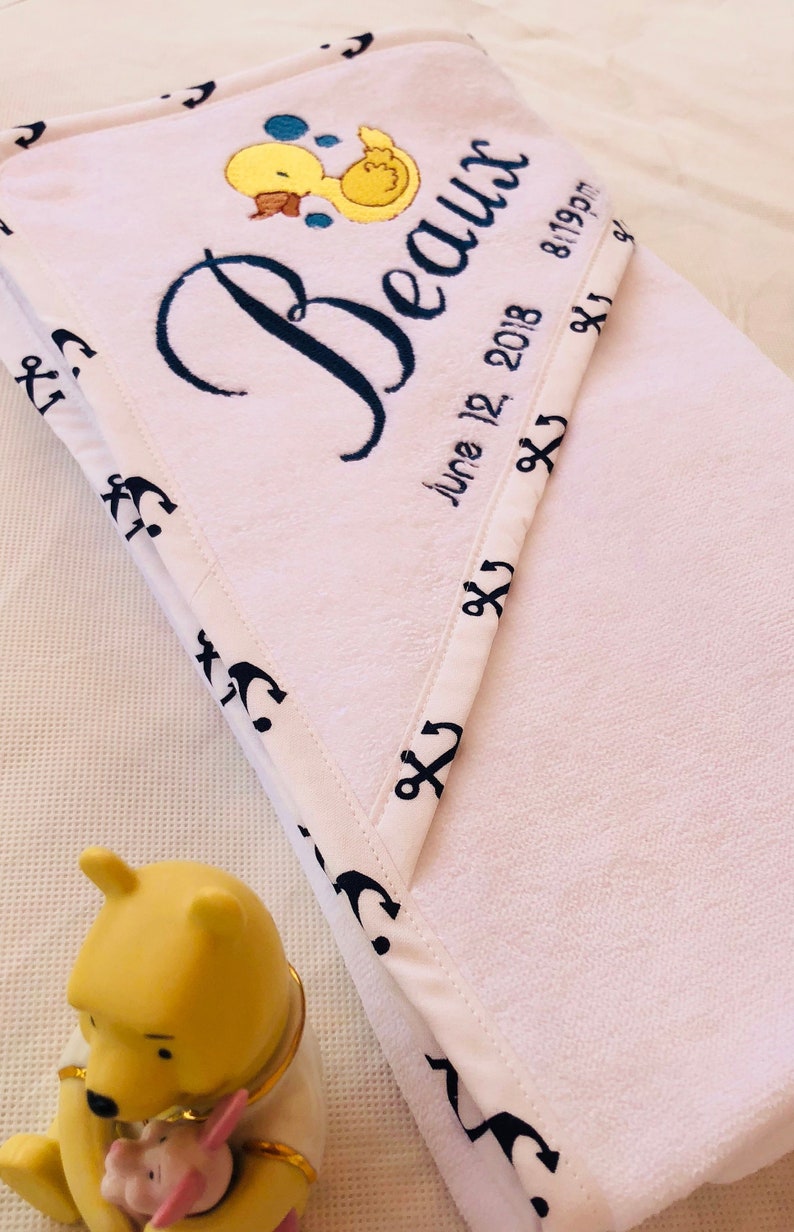 embroidered baby towel