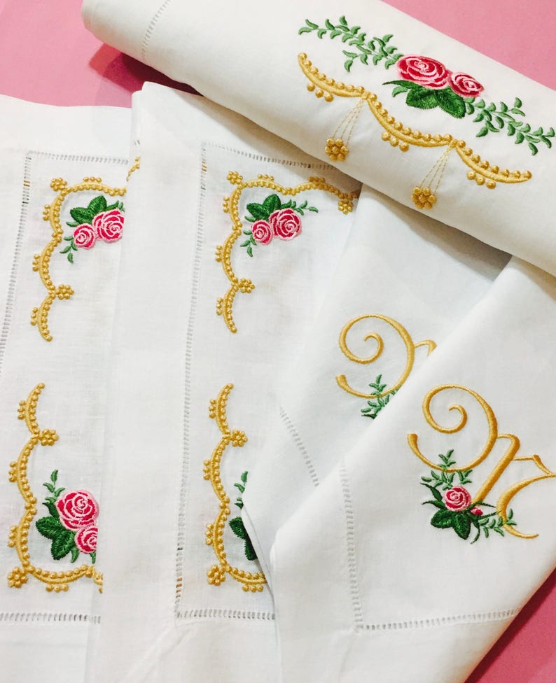 Heirloom Roses Fine Table Linens Collection, Table Linens, Table Runner