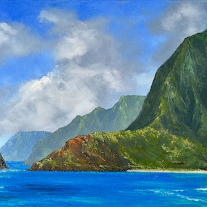オリジナルアート水彩画 夕焼け 海 風景 紫と黄色 - Etsy 日本