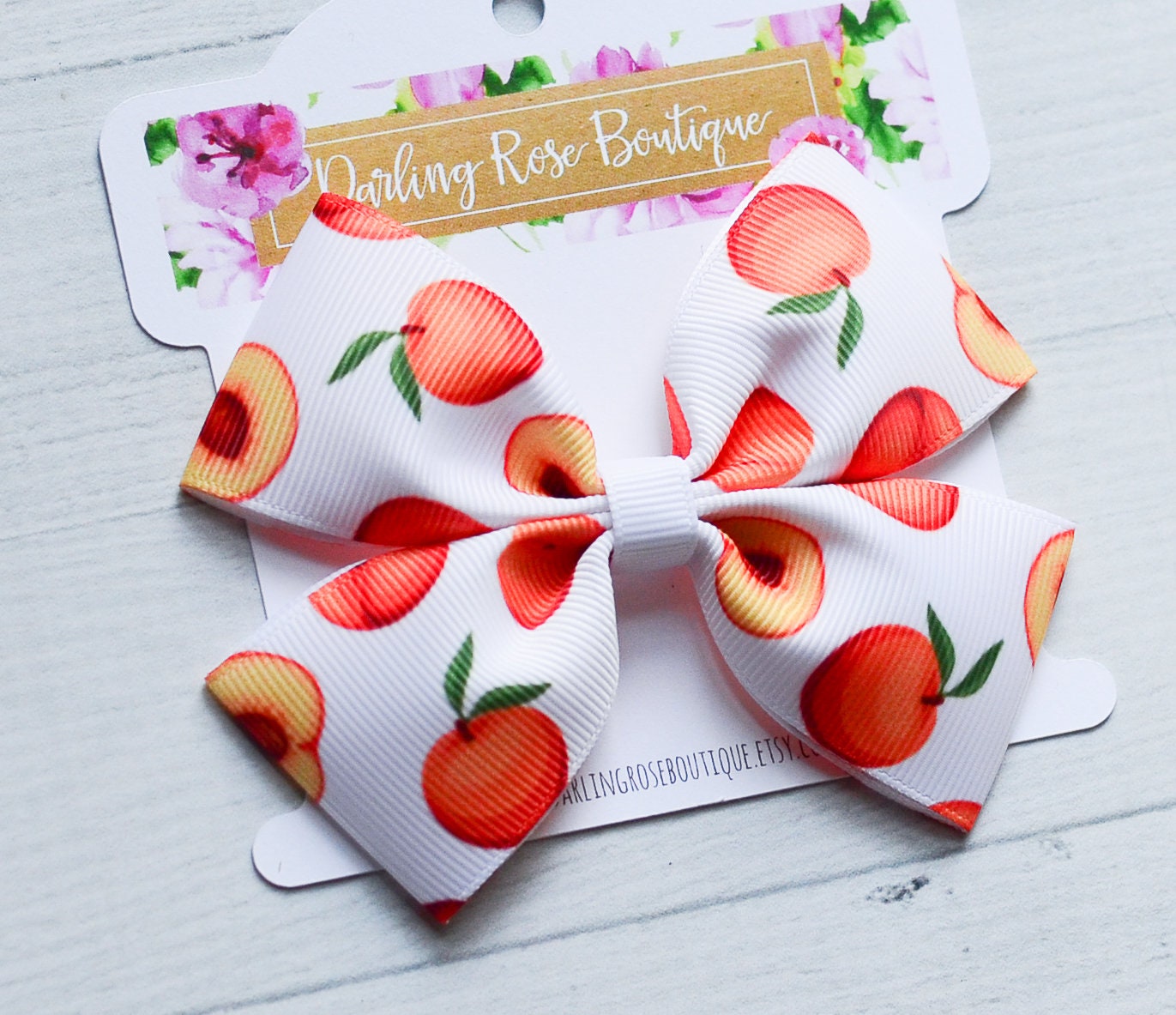 Peach hair bow 4 peach hair bow hairbow or headband Etsy