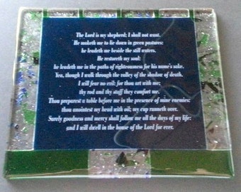 Custom handmade fused art glass plaques. Awards, recognition pieces, custom engraving. Dramatic and beautiful works of art.