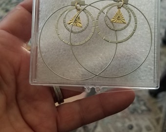 AA earrings, beautiful and stylish with a hint of 12 step hopefulness. Simple yet elegant.