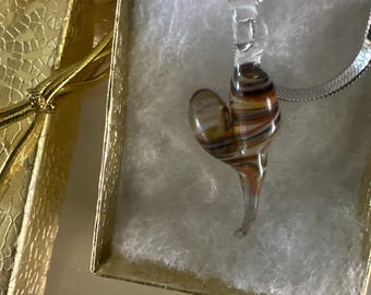 Glass Heart Necklace