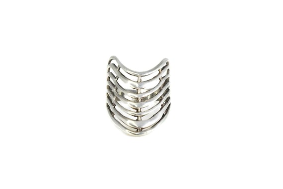 Silver Wave Ring, Silver Cleopatra Ring, Silver Bo
