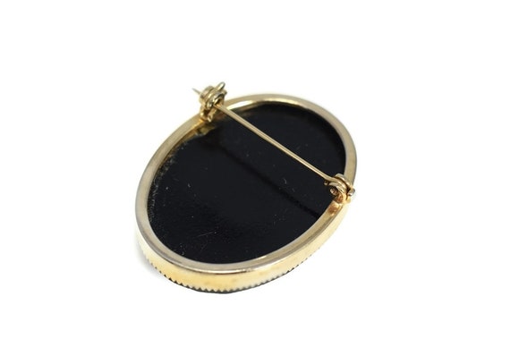 Gemelli Vintage Anni '50 Con Intaglio Cameo – Cavaliere Con Elmo – Ottone