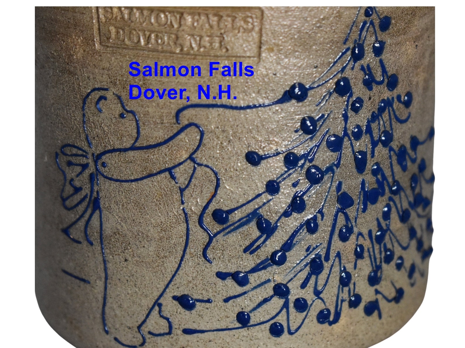 Salmon Falls Stoneware Mini Salt Glazed Crock Helen Berg Etsy