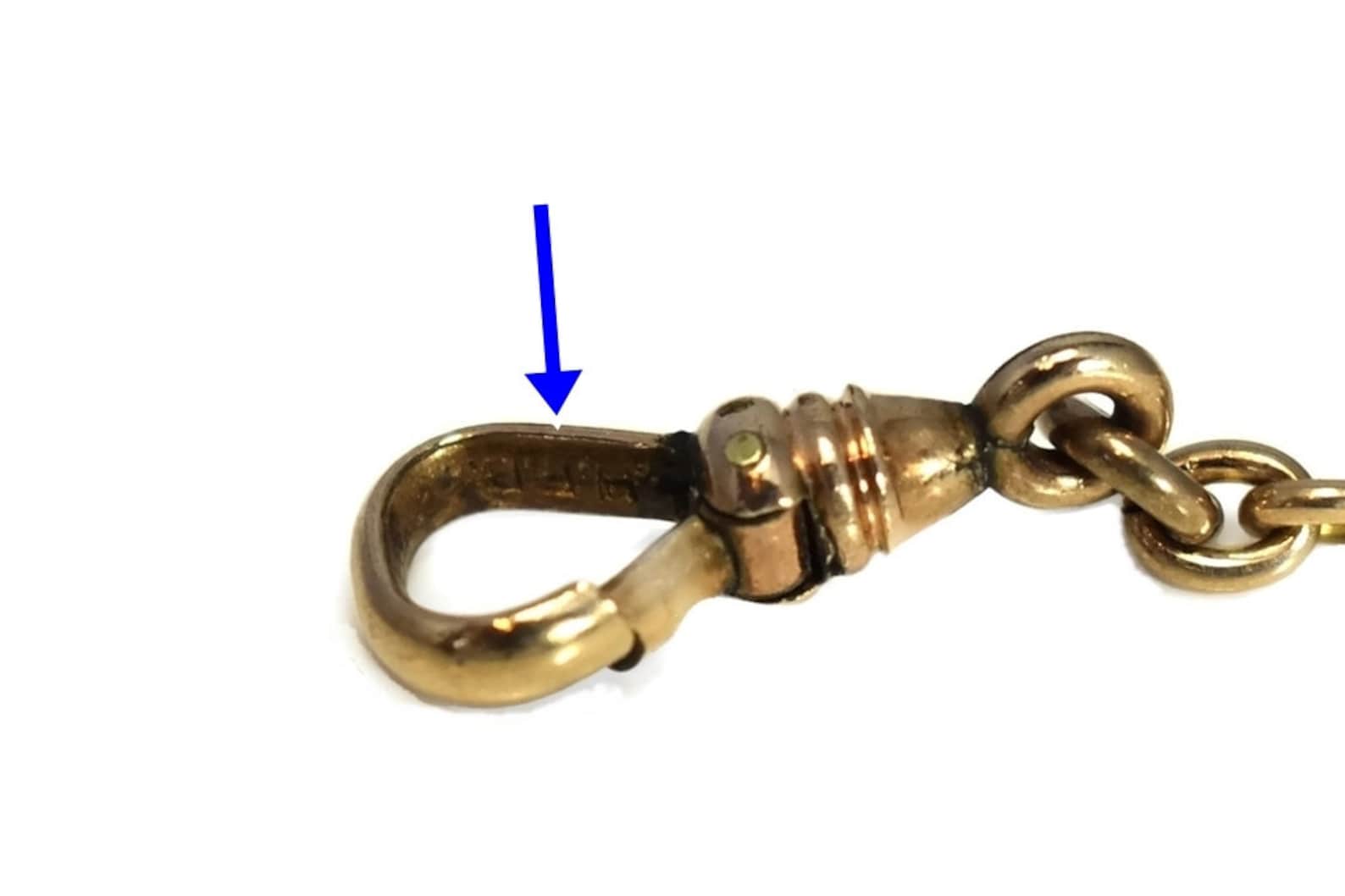 Antique Gold Filled Pocket Watch Chain and Fob Victorian Etsy