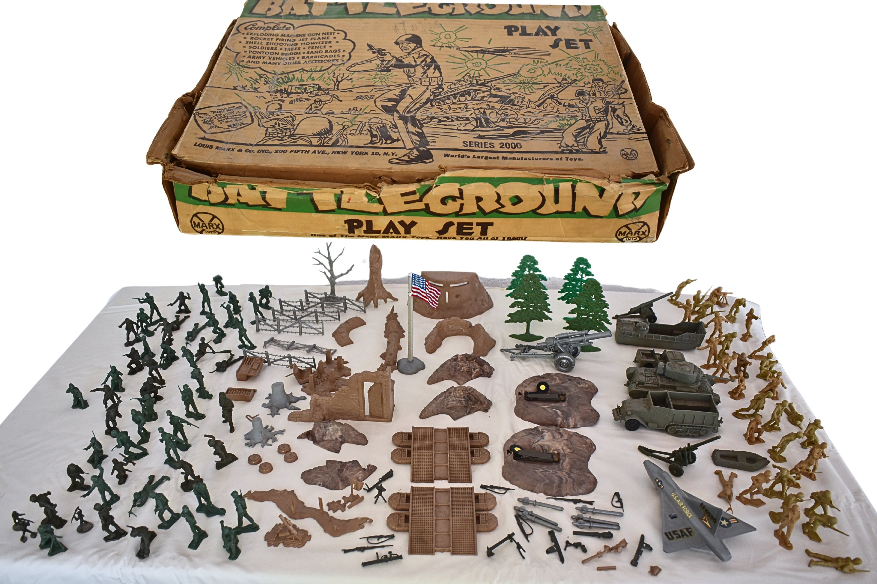 marx toy ブリキ　陸軍トレーニングセンター1950〜60年　ビンテージ marx toy ブリキ陸軍トレーニングセンター1950〜60年ビンテージ