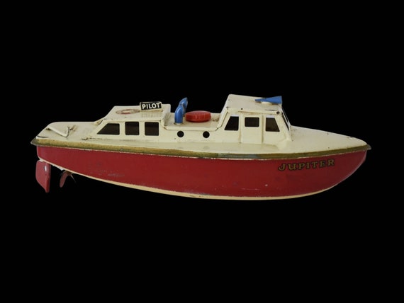 Vintage Wind-up Toys Clockwork Boat Ship Model Toy for Kids Christmas Gift B 