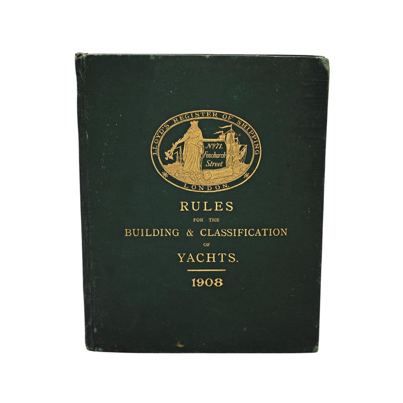1908 Lloyd's Rules for the Building & Classification of Etsy