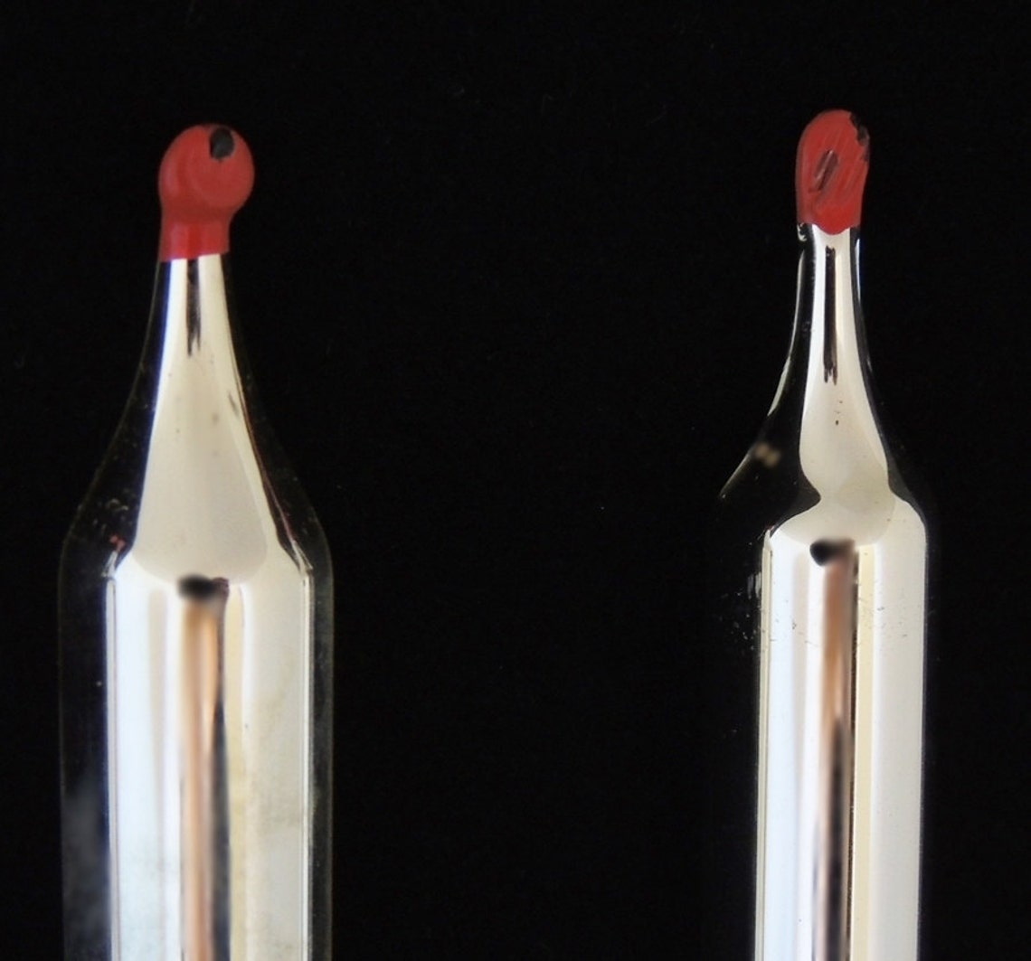 Vintage MERCURY Glass CHRISTMAS Taper CANDLES c1940s Set of Etsy