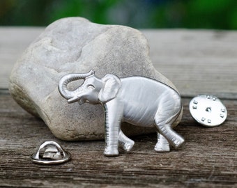 IMPERFECT - Silver Elephant Pin