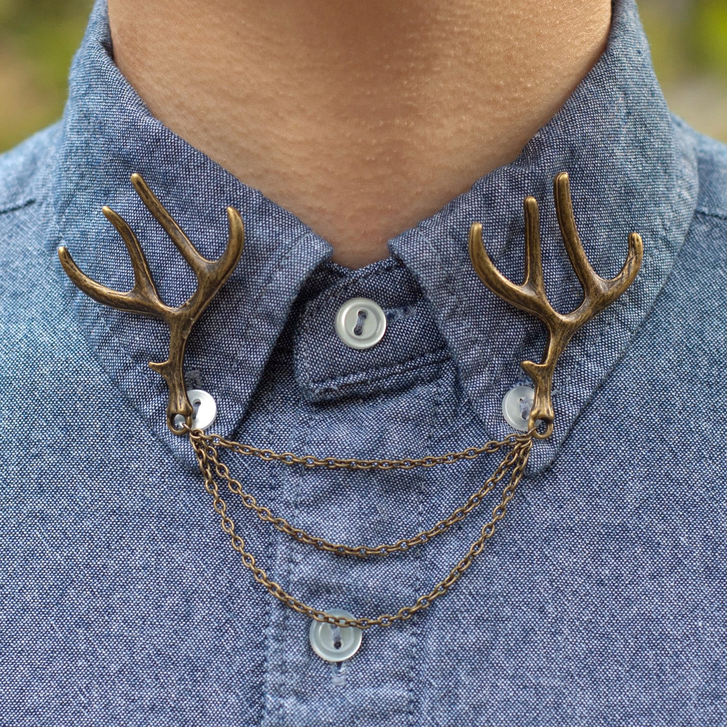 アクセサリーその他 BASSCLEF Men's chain brooch surgical steel street fashion Mens Brooch With Chain - Etsy