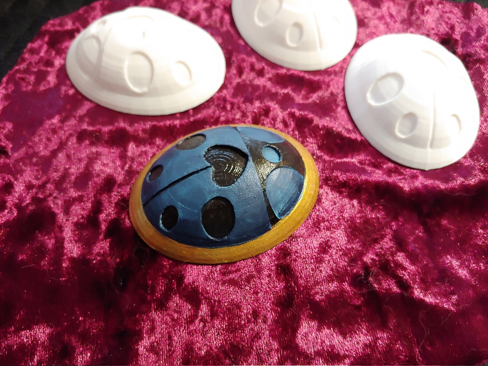3D Printed Ladybug brooch set inspired by Giorno Giovanna Etsy