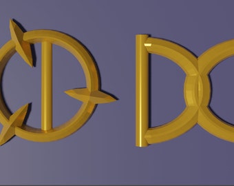 Little Witch Academia Buckles STL Files Digital Download