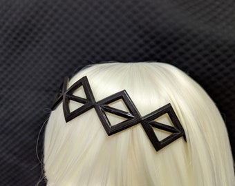 Cosplay Kreuz Haarband 3D gedruckt Inspiriert von Ringo und Figue