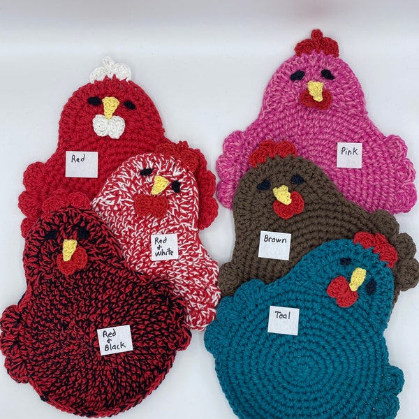 Crochet Chicken Potholders