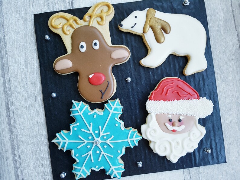 Christmas Cookies / Biscuit Gift Box | Etsy