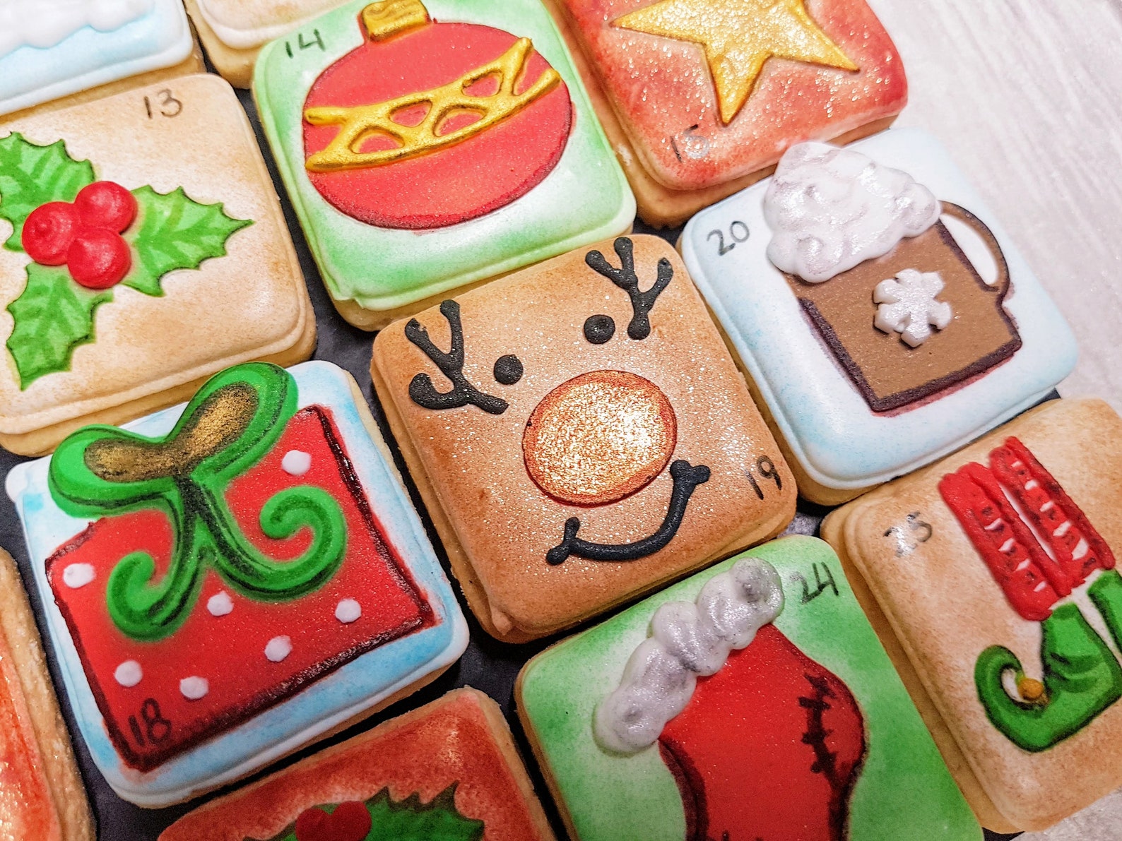 Cookie Advent Calendar Biscuit Advent Calendar Christmas Etsy Cookie Advent Calendar Biscuit Advent Calendar Christmas Etsy