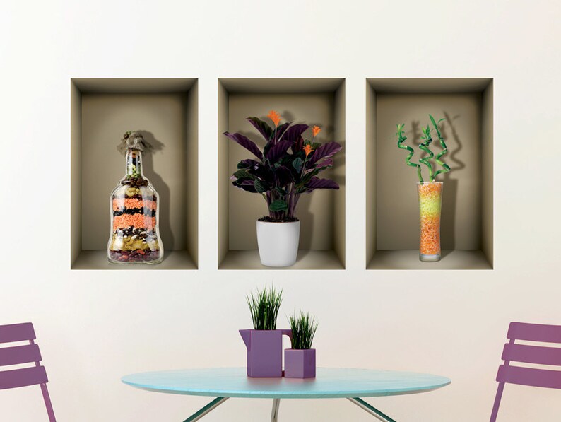 3d wall decals 3D niche wall decal autumn days 3d decals wall stickers,vinyl stickers for living room,bedroom,office