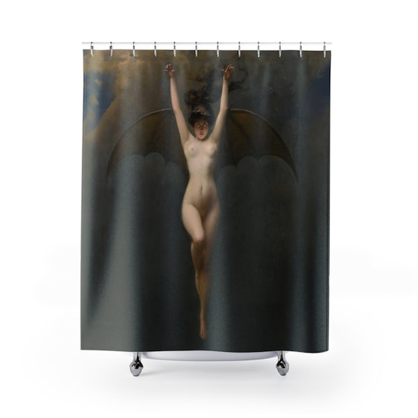 The Bat Woman, La Femme Chauve-Souris Shower Curtain Albert Joseph Pénot Art Print