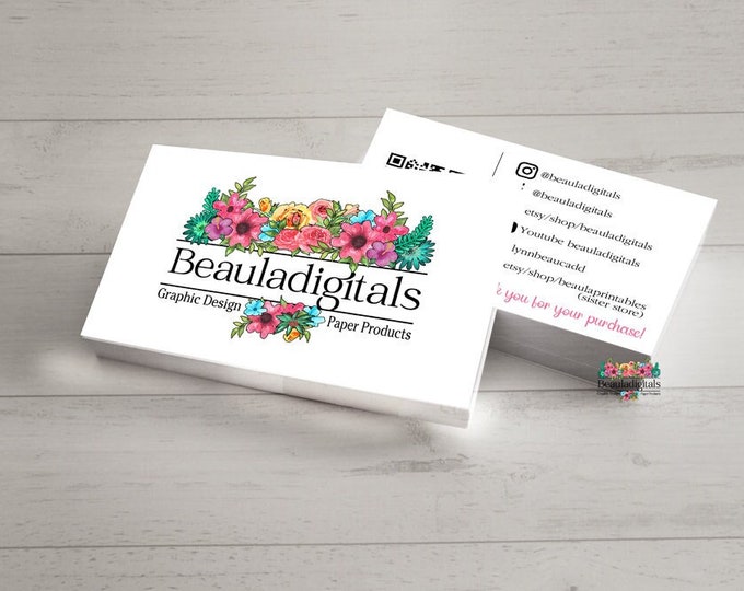 Business Cards Include Designed Business Cards, Printed and Personalised, Include Your Logo ...