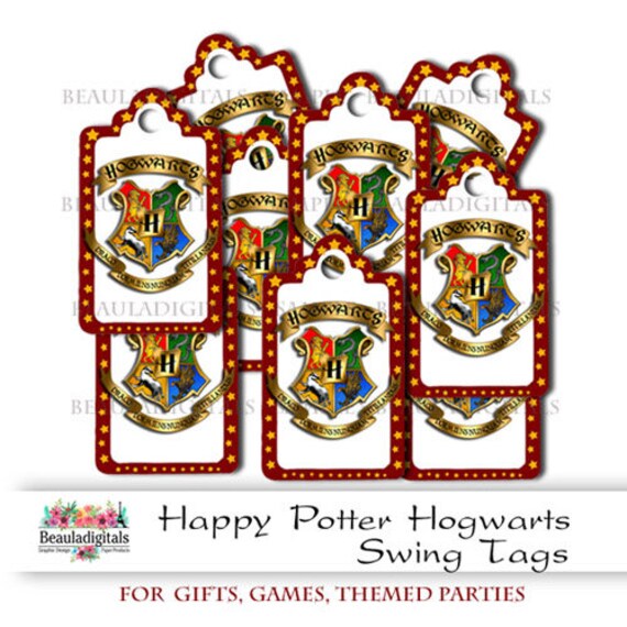 harry potter tags hogwarts tags harry potter gift tags etsy
