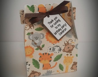 Safari Party Favor Box - Zoo Party Favor Box - Safari Favor - Zoo Favor - Safari Birthday Party - Zoo Birthday Party - Favor Box - Set of 6