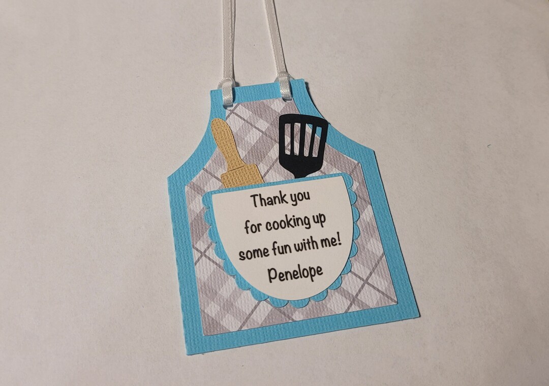 Cooking Party Favor Tags - Baking Party Favor Tags - Birthday Party ...