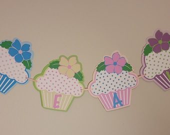 BANNER - Cupcake Birthday Party Banner - Cupcake Birthday Banner - Cupcake Banner - Banner Decoration - Cupcake Party - Cupcake Birthday