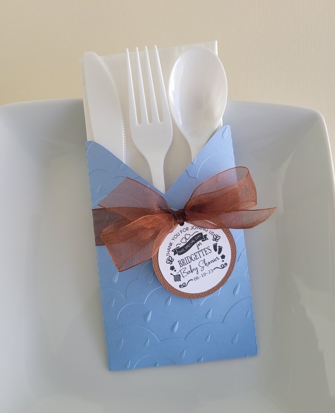 Baby Shower Utensil Holders Baby Shower Flatware Holders Baby Shower