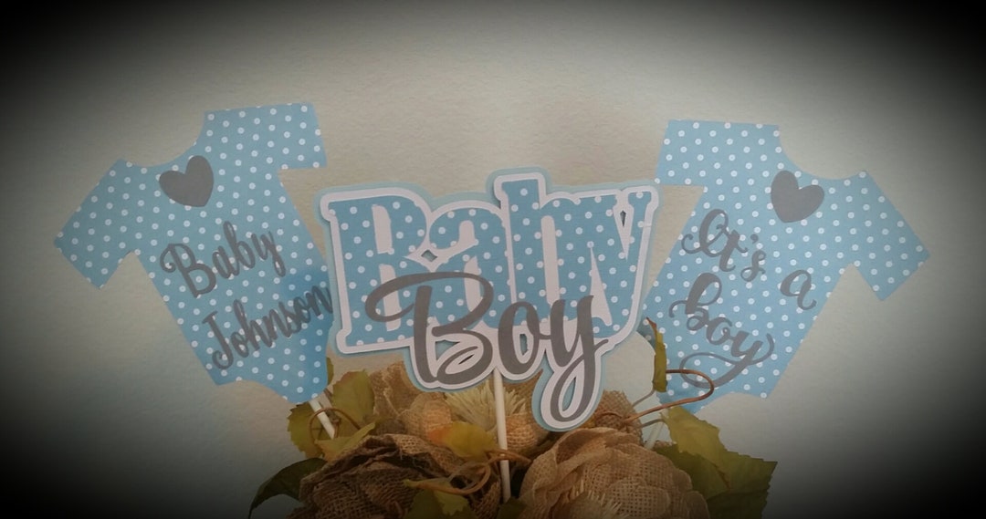 It's a Boy Centerpiece Stick Baby Boy Centerpiece Stick Etsy