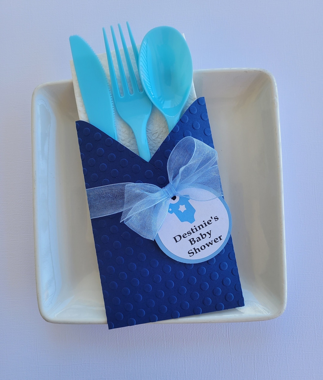 Baby Shower Utensil Holders Baby Shower Flatware Holders Etsy