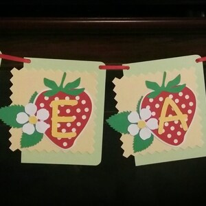 BANNER - Strawberry Birthday Party Banner - Strawberry Banner - Strawberry Decoration - Strawberry Party - Strawberry - Banner Decoration