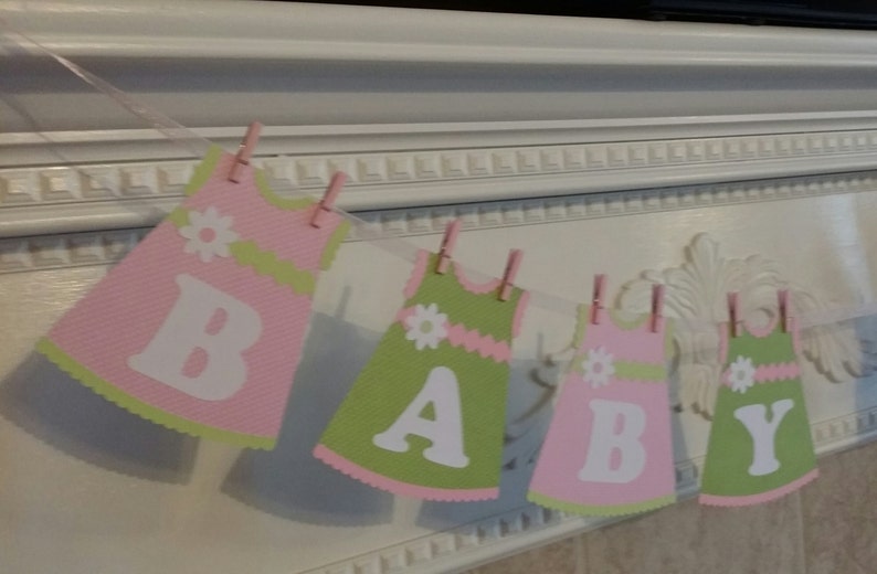 BABY GIRL BANNER Baby Banner Baby Shower Banner It's a Girl Banner Baby Shower Decoration image 1