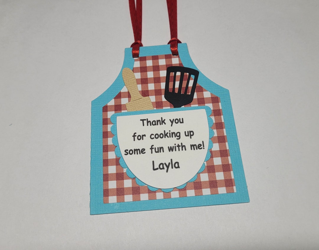 Cooking Party Favor Tags - Baking Party Favor Tags - Birthday Party ...