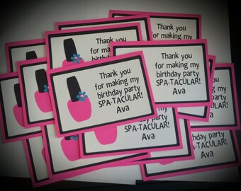 SPA PARTY Thank You Cards - Birthday Thank You Cards - Set of 8