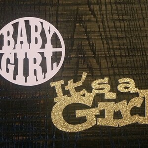 Baby Girl Cutouts - It's a Girl Cutouts - Baby Shower Decoration - Baby ...